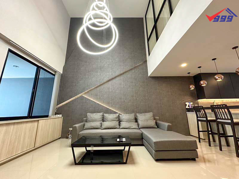 For SaleTownhomePattanakan, Srinakarin : For sale: 3-bedroom townhouse, beautifully decorated, Nirvana Define Srinakarin – Rama 9