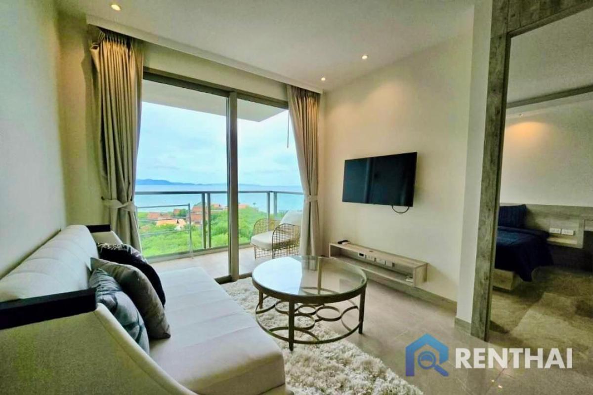 For SaleCondoPattaya, Bangsaen, Chonburi : The Riviera Monaco Furnished 4.39 M Foreign name, sea view