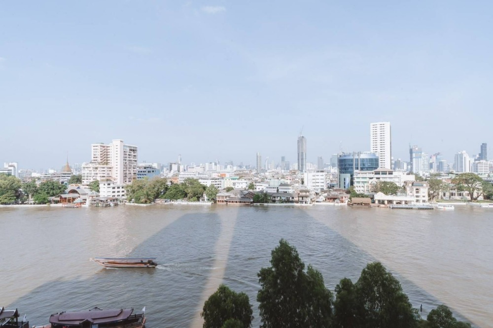 For SaleCondoWongwianyai, Charoennakor : Banyan Tree Residence Bangkok Banyan Tree Residence Riverside Bangkok, 2-bedroom riverfront condo, River front Unit 160 sq.m., price 40.90 million baht*