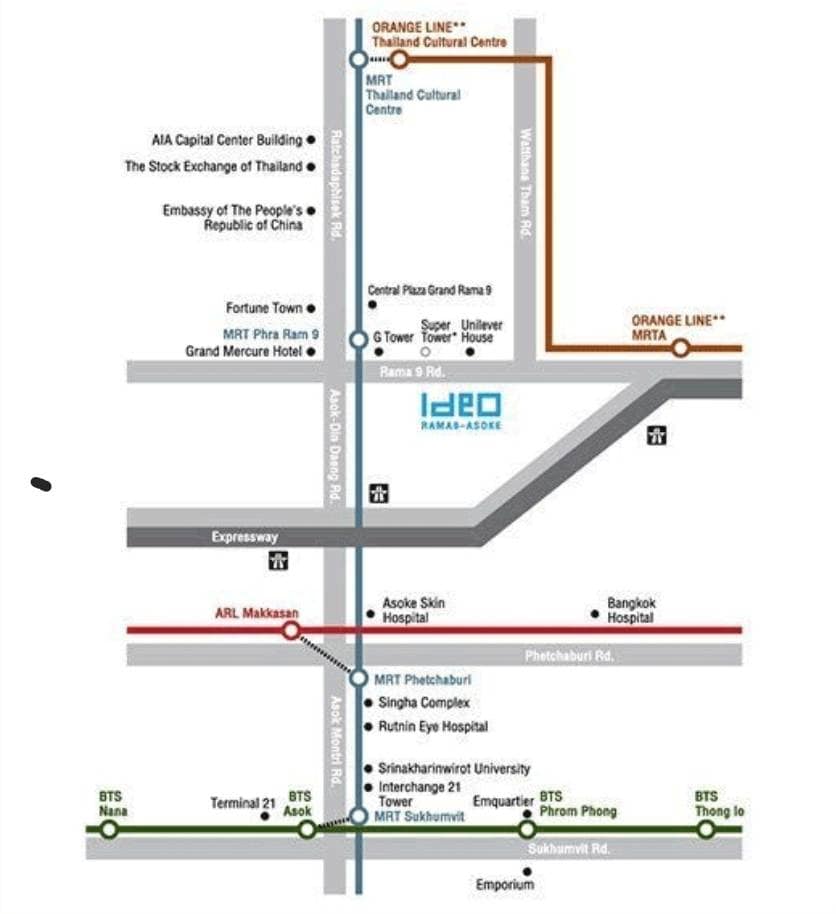 ขายคอนโดพระราม 9 เพชรบุรีตัดใหม่ RCA : IDEO RAMA9-ASOKE  คอนโดพร้อมอยู่ ครบทุกฟังก์ชั่น  450 ม. จาก MRT พระราม 9  เซ็นทรัลพระราม 9  เริ่ม 3.99 ลบ.*