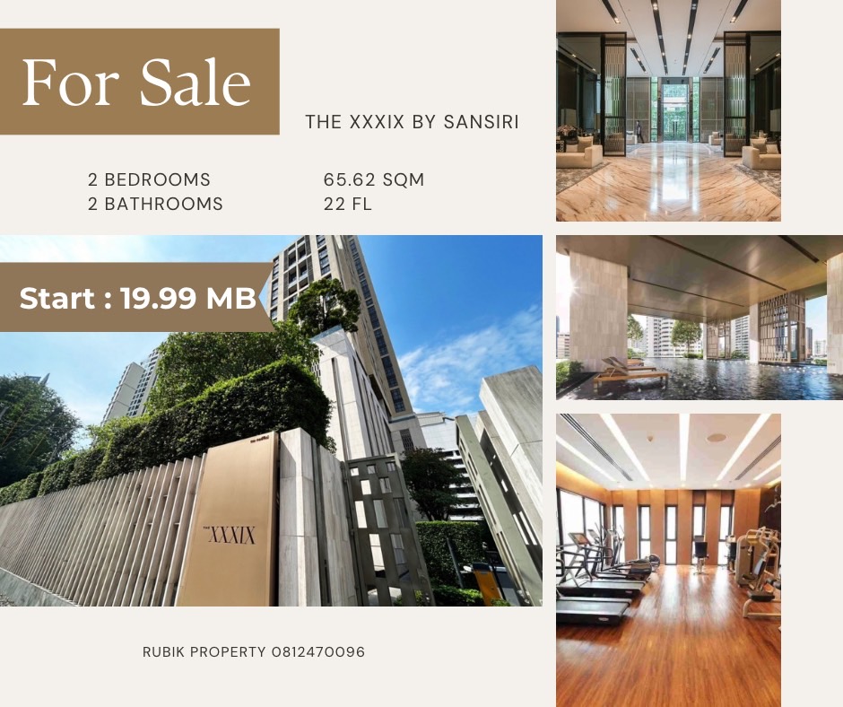 For SaleCondoSukhumvit, Asoke, Thonglor : 🏡 For Sale: The XXIX by Sansiri 🏡 Very beautiful room, hot discount price