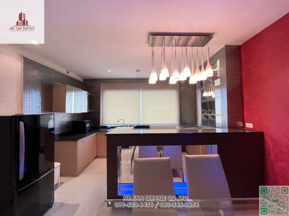 For RentCondoPattanakan, Srinakarin : For rent, luxury condo, Supalai Park Srinakarin, 2 bedrooms, 93 sq m, newly renovated room, 5 minutes from BTS