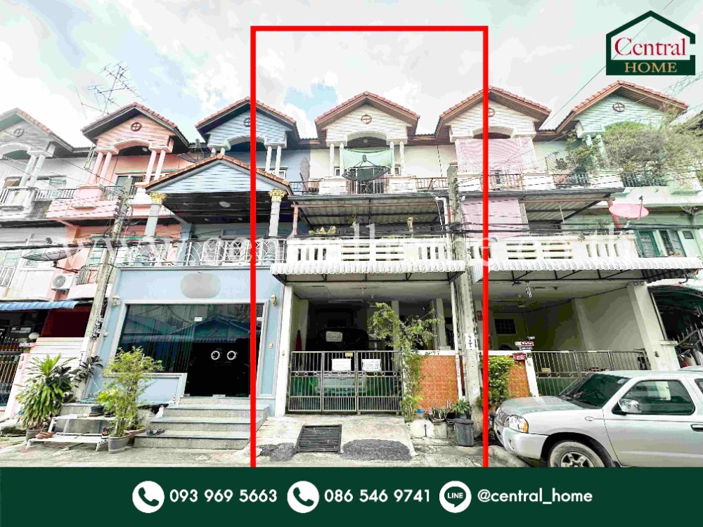 For SaleTownhomeEakachai, Bang Bon : 3-storey townhouse, Ban Rom Sai, Kamnan Maen 7, Bang Bon