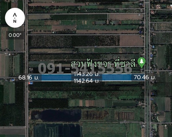 ขายที่ดินปทุมธานี รังสิต ธรรมศาสตร์ : ขายที่ดิน 49-1-88 ไร่ ติดถนนชลประทานคลอง 9 ฝั่งตะวันตก หนองเสือ ใกล้สวนฟุ้งขจร