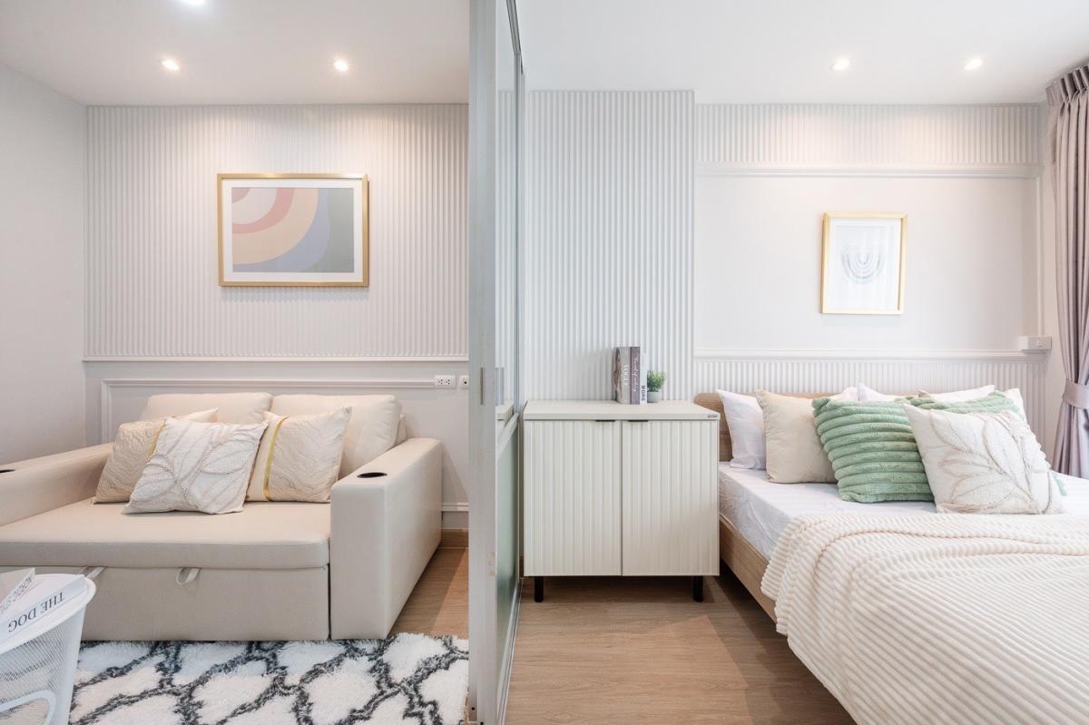 For SaleCondoNawamin, Ramindra : 🏡 Come live a warm life in Nawamin area 🌳 Meet the needs of the new generation and a warm family atmosphere 🌈☀️ Lumpini Park Nawamin Sri Burapha ☀️