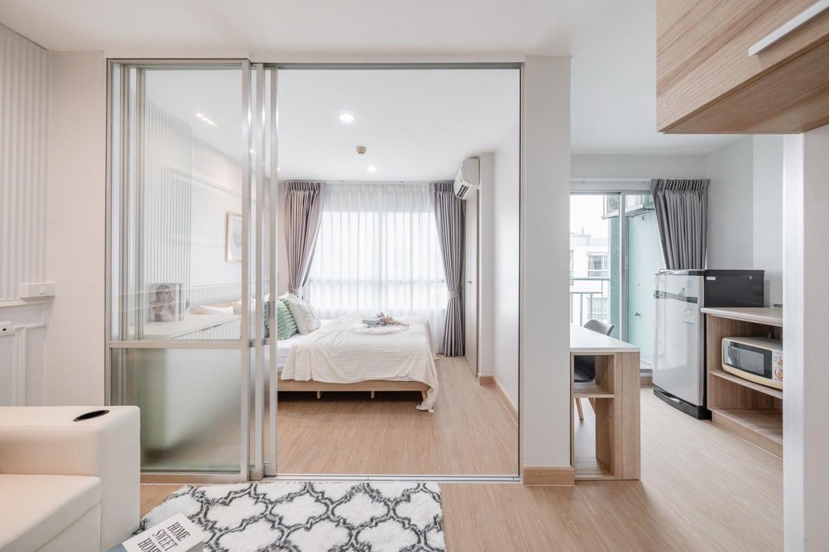 For SaleCondoNawamin, Ramindra : 🏡 Come live a warm life in Nawamin area 🌳 Meet the needs of the new generation and a warm family atmosphere 🌈☀️ Lumpini Park Nawamin Sri Burapha ☀️