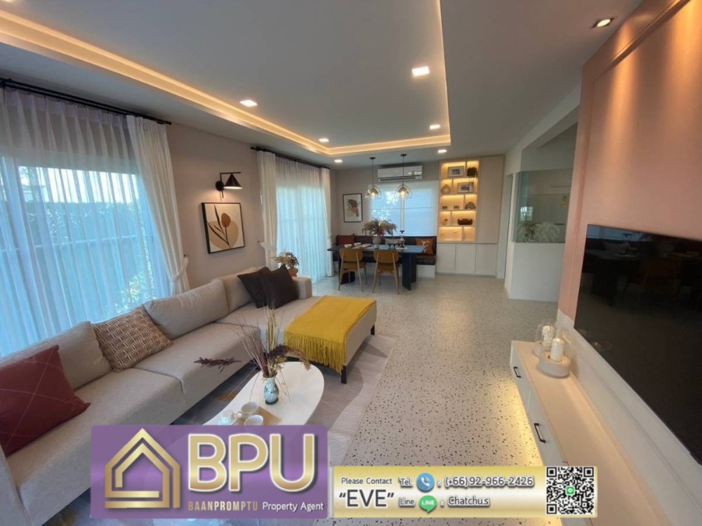 For RentHouseBangna, Bearing, Lasalle : ** 4 Bedrooms Single House for Rent ** Villaggio 2 Srinakarin-Bangna near Mega Bangna