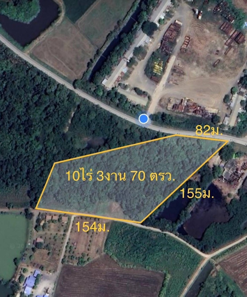 For SaleLandSaraburi : Land for sale, 10 rai, 370 sq m, Mittraphap Road, Saraburi