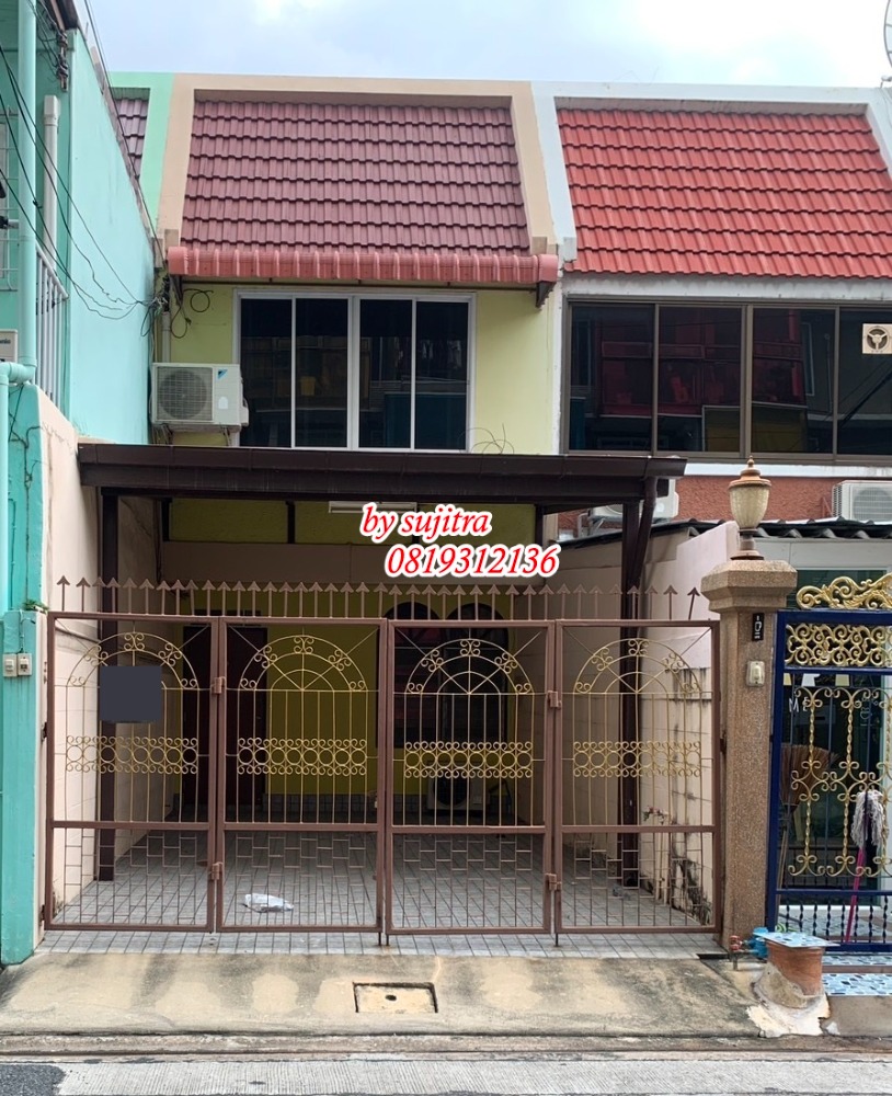 For RentTownhomeRatchadapisek, Huaikwang, Suttisan : For rent: 2-storey townhouse, 23 sq m, near MRT Huai Khwang