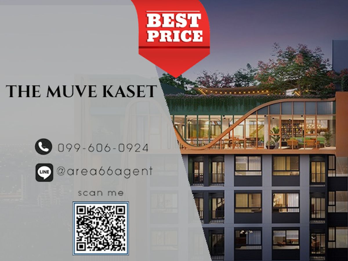 For SaleCondoKasetsart, Ratchayothin : 🔥 For sale!! Condo The Muve Kaset