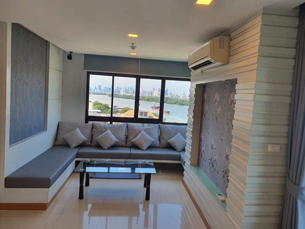 For SaleCondoRama3 (Riverside),Satupadit : S-LPNR104 Condo for sale, Lumpini Place Narathiwat-Chao Phraya, 11th floor, Chao Phraya River view, 135 sq m., 3 bedrooms, 2 bathrooms, 14.5 million, 064-959-8900