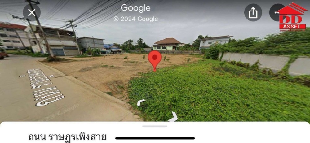 For SaleLandPhitsanulok : Land for sale, corner plot, Soi Rat Pheng Sai, Mueang Phitsanulok District, Code: L8016