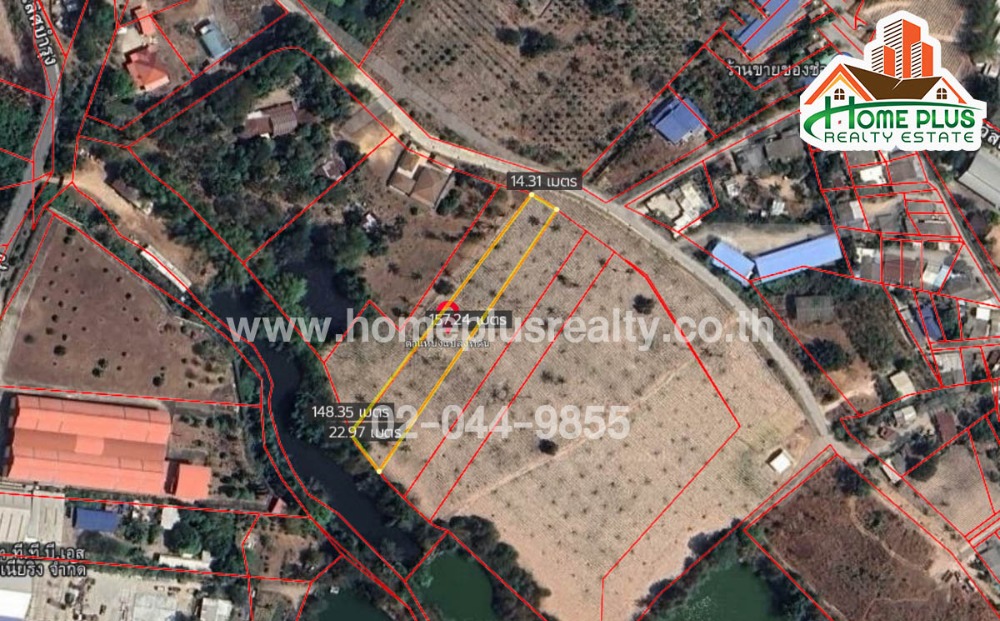 For SaleLandPattaya, Bangsaen, Chonburi : Vacant land near Nong Rimongkhon Suk Sawat School, Mueang District, Chonburi, area 2 rai 63.60 square wa.