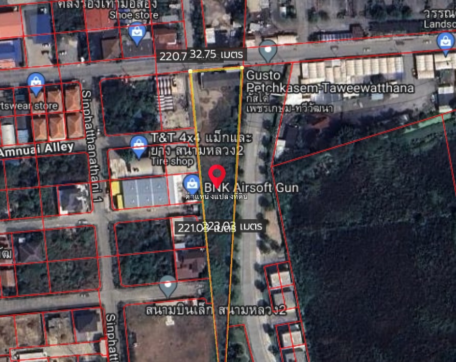 ขายที่ดินปิ่นเกล้า จรัญสนิทวงศ์ : ขายที่ดิน ต.บางพรม อ.ตลิ่งชัน กทม มีร้านเช่าที่ดิน เดือนละ 20,000 บาท ขนาด 2-3-5 ไร่ (S03-1873)