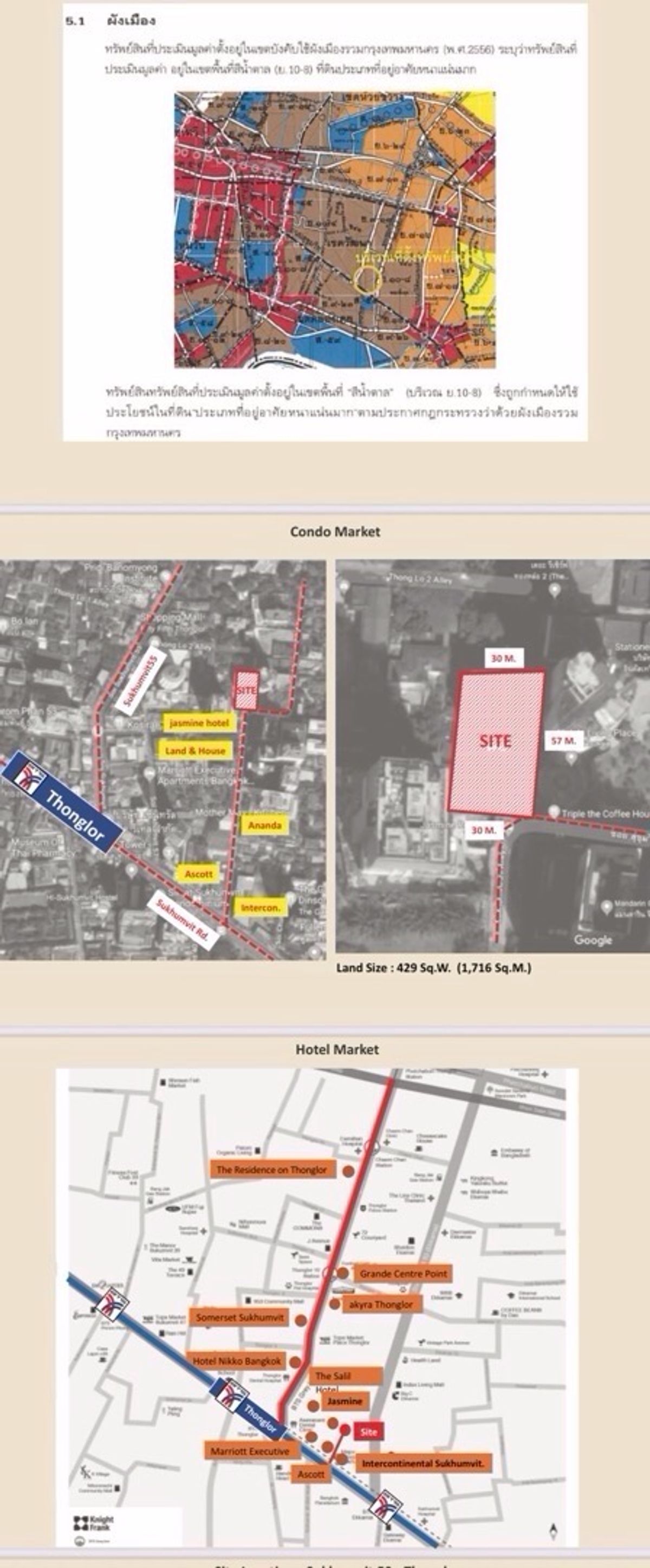 ขายที่ดินสุขุมวิท อโศก ทองหล่อ : ที่ดินสุขุมวิท 59 พื้นที่ 429 ตรว. สำหรับโครงการ High Rise 600 ม. จาก BTS ทองหล่อ สามารถสร้างอาคารสูงที่มีความสูงกว่า 200เมตร