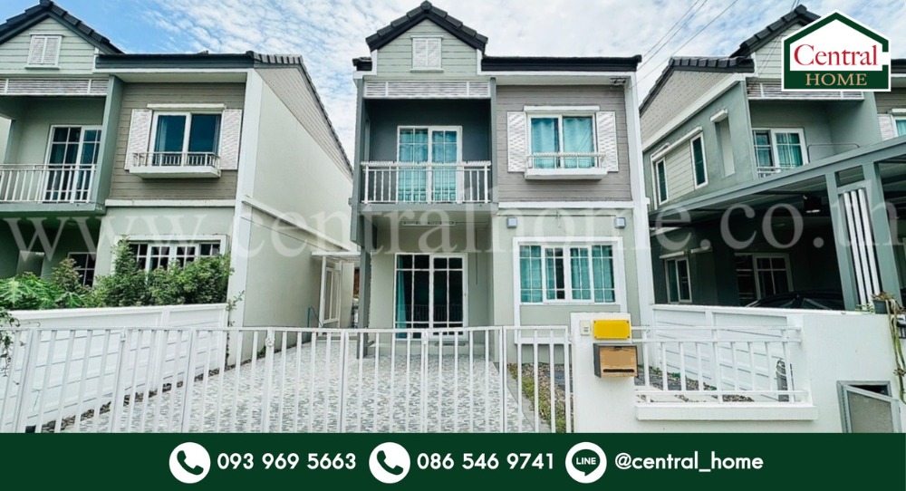 For SaleHouseNonthaburi, Bang Yai, Bangbuathong : Townhome The Village Kanchanaphisek - Ratchaphruek Phase 2, independent house with no adjacent walls