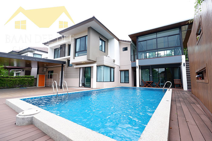 For RentHouseChiang Mai : Luxury house for rent with private pool suitable near by 10 min to CentralFestival., No.5H039
