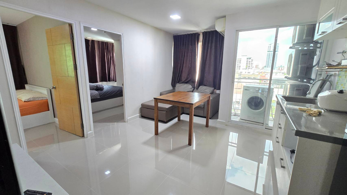 For RentCondoRatchadapisek, Huaikwang, Suttisan : For rent: Maple Ratchada 19, 7th floor, 2 bedrooms, 40 sq m, Fully Furnished