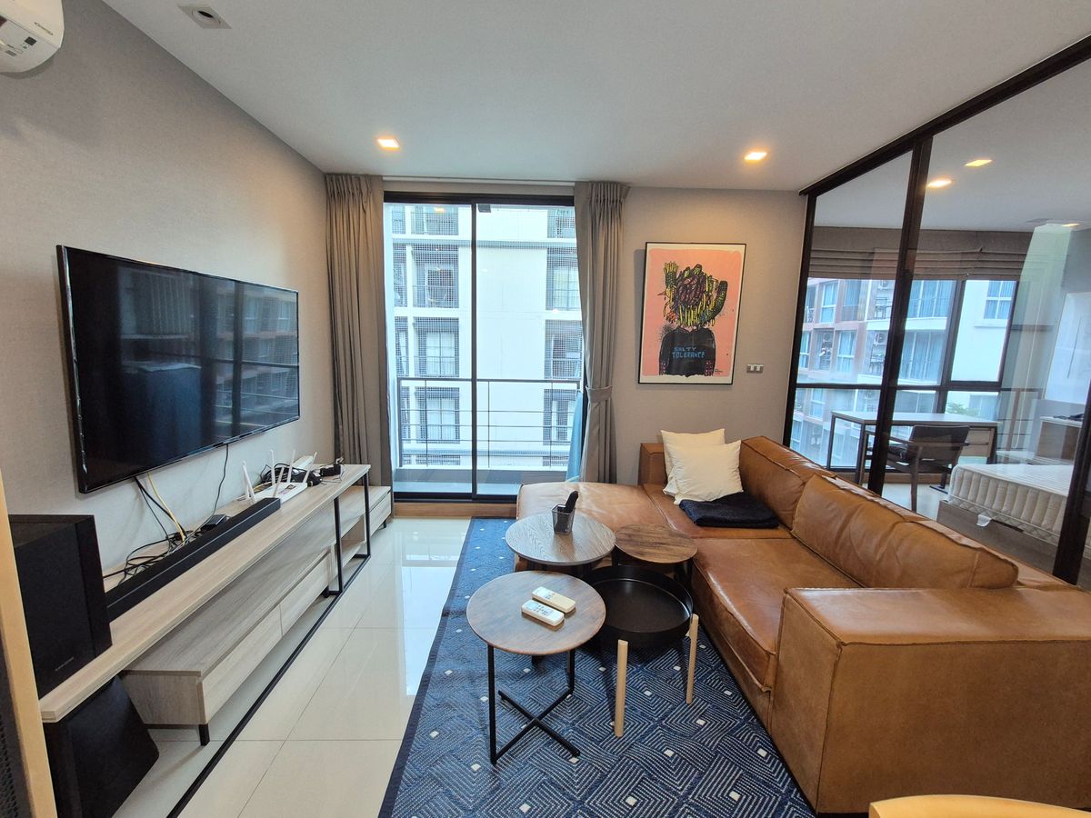For RentCondoSukhumvit, Asoke, Thonglor : ✅️( Picture of the actual room!! ) 1 Bedroom 43 sqm. TREE CONDO Sukhumvit 50, next to the big department store Lotus Sukhumvit 50, near BTS On Nut.