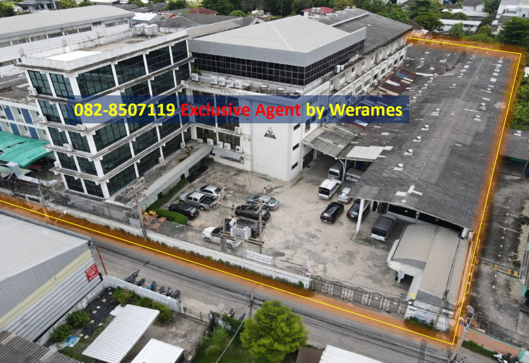 ขายสำนักงานสมุทรปราการ สำโรง : ขาย สำนักงาน โรงงาน เทพารักษ์ ติดรถไฟฟ้า BTS สีเหลือง เนื้อที่ 3-2-46 ไร่ พื้นที่ใช้สอยทั้งหมด 5,116 ตร.ม. จอดรถได้ 20 คัน
