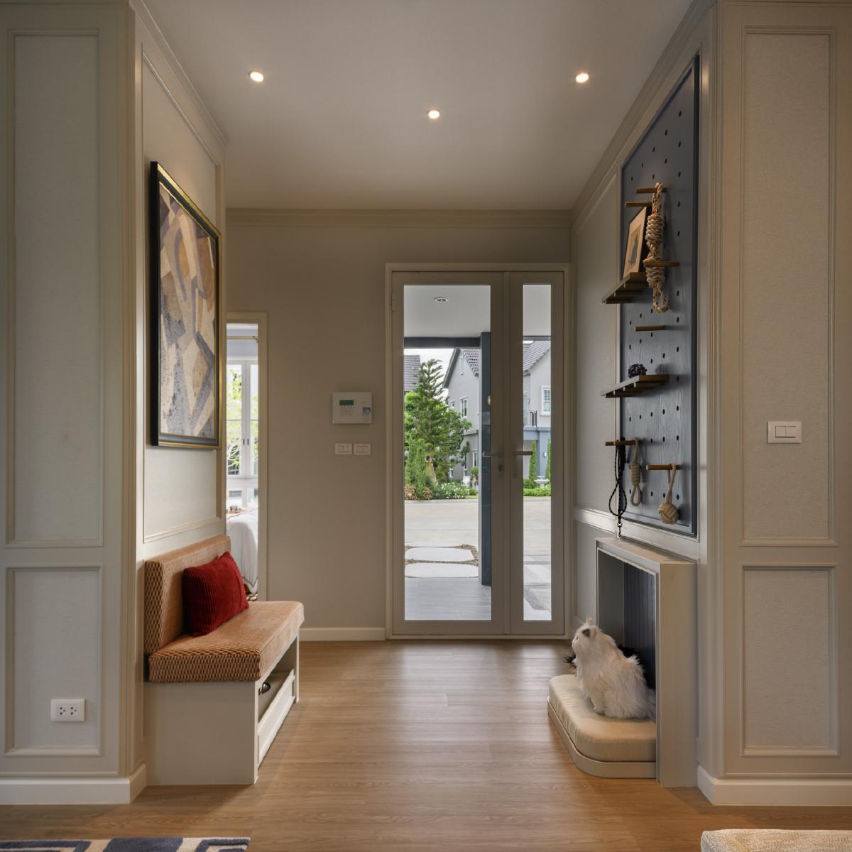 For SaleHouseSamut Prakan,Samrong : 🔥 For sale!!! 🏡 Saransiri Srinakarin Phraeksa from 𝐬𝐚𝐧𝐬𝐢𝐫𝐢 Luxurious single-family home, the largest common area in this area, near BTS Green Line Sukhumvit, 4 bedrooms, 4 bathrooms, size 88.30 sq.w., starting price only 10.79 million ba