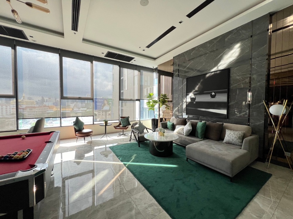 For SaleCondoOnnut, Udomsuk : Fully furnished condo, ready to move in, Chao Phraya River view, price 3.99 million baht, free transfer