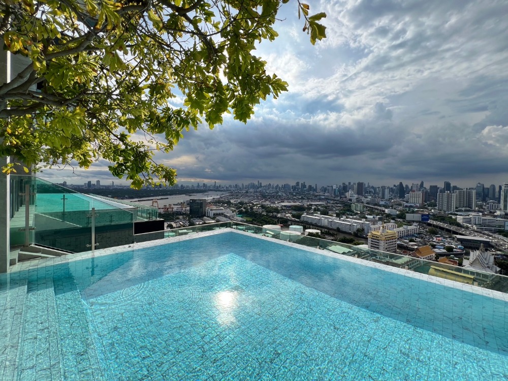 For SaleCondoOnnut, Udomsuk : Fully furnished condo, ready to move in, Chao Phraya River view, price 3.99 million baht, free transfer