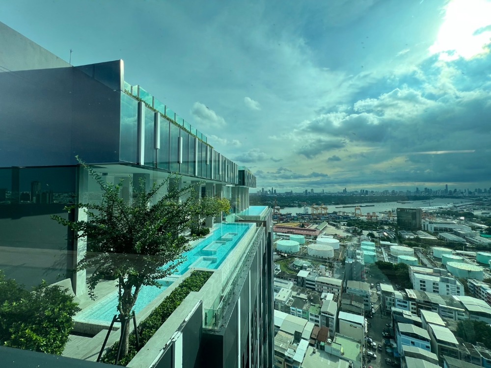 For SaleCondoOnnut, Udomsuk : Fully furnished condo, ready to move in, Chao Phraya River view, price 3.99 million baht, free transfer