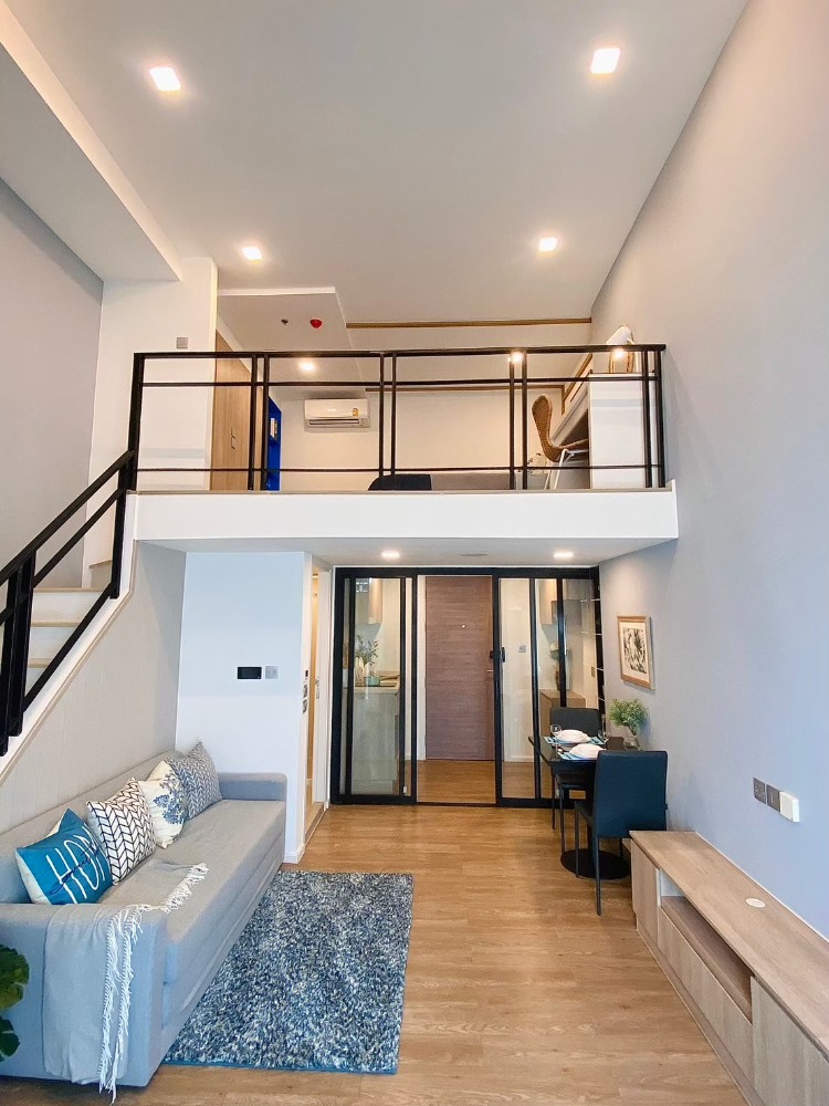 For SaleCondoOnnut, Udomsuk : Fully furnished condo, ready to move in, Chao Phraya River view, price 3.99 million baht, free transfer