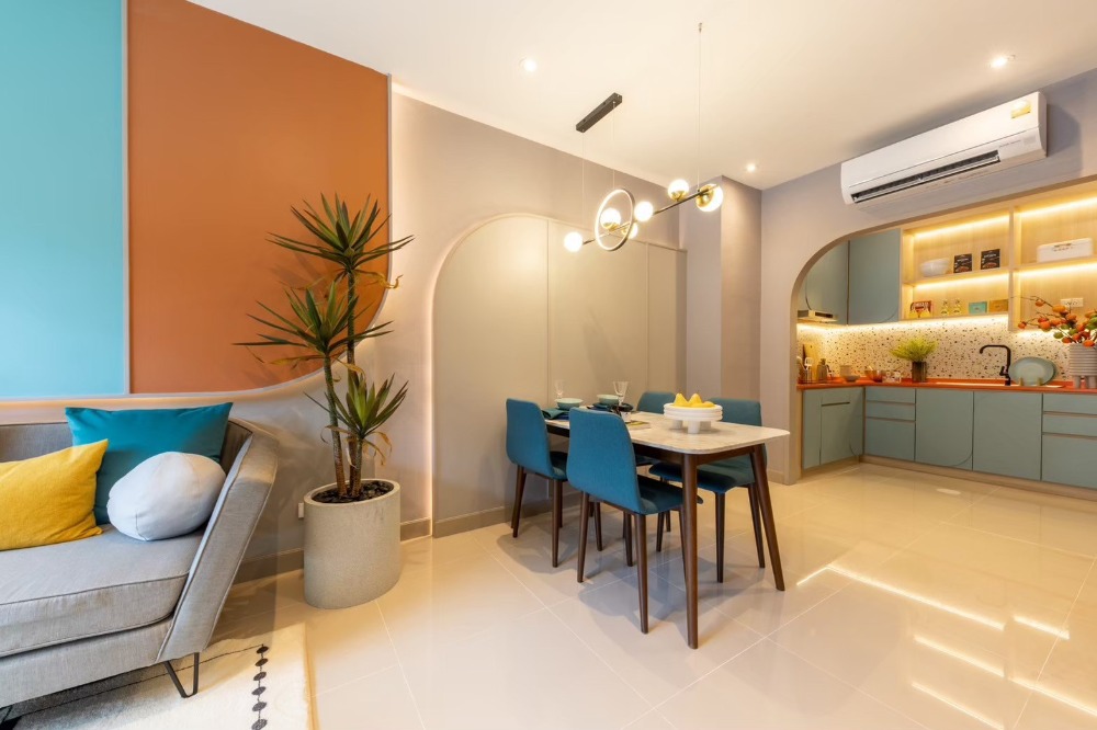 For SaleTownhomeBangna, Bearing, Lasalle : For sale!! Model townhouse, fully furnished, ready to move in, 5.2 meters wide, modern style, near Mega & Ikea Bangna, Central Bangna and international schools.