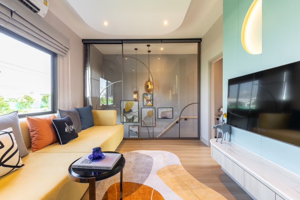 For SaleTownhomeBangna, Bearing, Lasalle : For sale!! Model townhouse, fully furnished, ready to move in, 5.2 meters wide, modern style, near Mega & Ikea Bangna, Central Bangna and international schools.