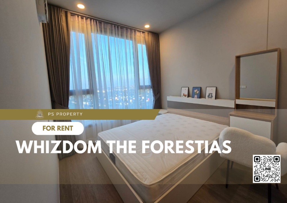 For RentCondoBangna, Bearing, Lasalle : For rent 🔺 Whizdom The Forestias 🔺 complete furniture and electrical appliances, near BTS Ari.