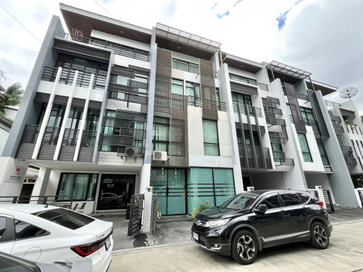 For SaleOfficeRama9, Petchburi, RCA : For sale: 4-storey home office, Rama 9, Ramkhamhaeng, Nirvana At Work, near The Nine, most beautifully decorated in the project