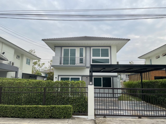 For RentPathum Thani,Rangsit, Thammasat : 2-storey detached house for rent, Supalai Pride, Wongwaen-Lam Luk Ka, Khlong 6, fully furnished, ready to move in