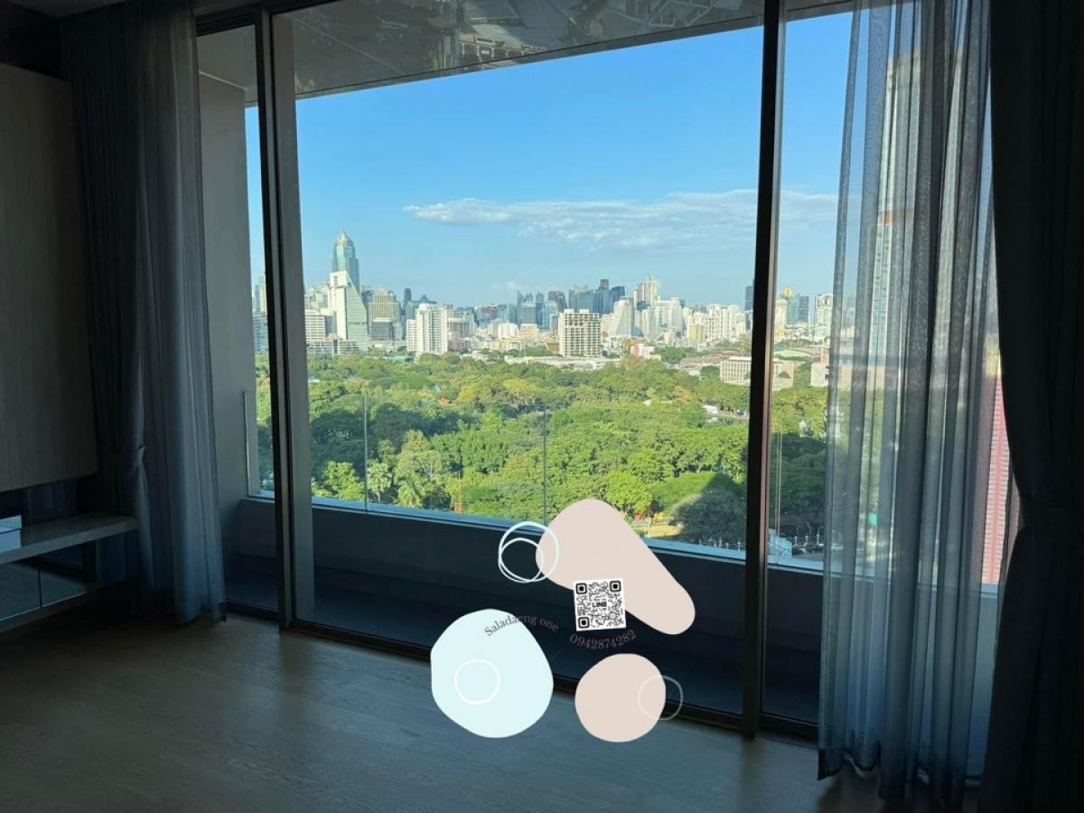 For SaleCondoSilom, Saladaeng, Bangrak : For sale Saladaeng One 1 bedroom, Lumpini Park view, BTS Saladaeng, MRT Silom, Lumpini