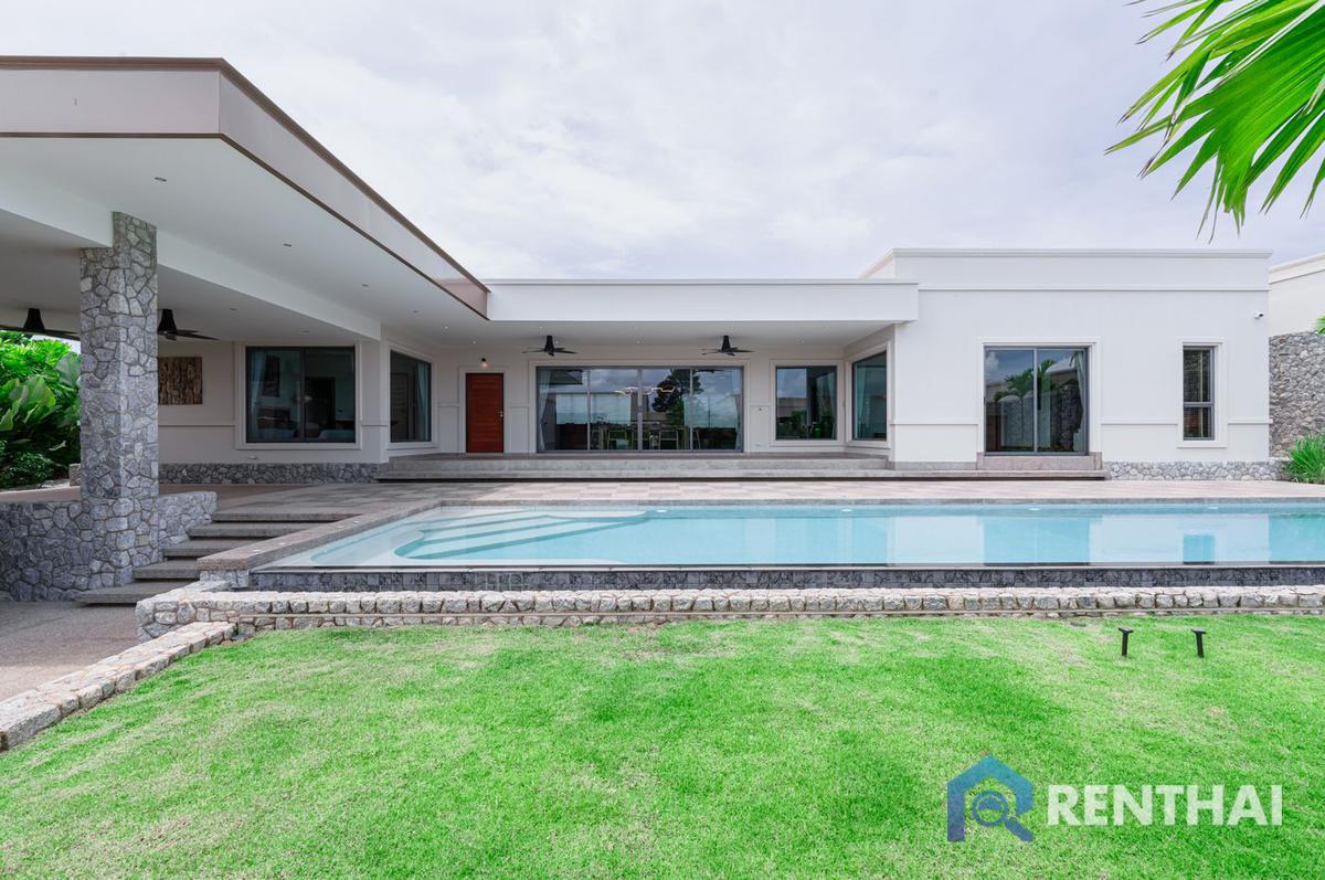 For SalePattaya, Bangsaen, Chonburi : Modern luxury pool villa near Mapbrachan lake