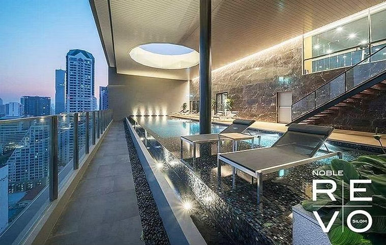 ให้เช่าคอนโดสาทร นราธิวาส : ชั้นสูง เเต่งบิ้วอินเฟอร์นิเจอร์สวย เช่า 1 ห้องนอน 1 ห้องน้ำ โนเบิล รีโว สีลม