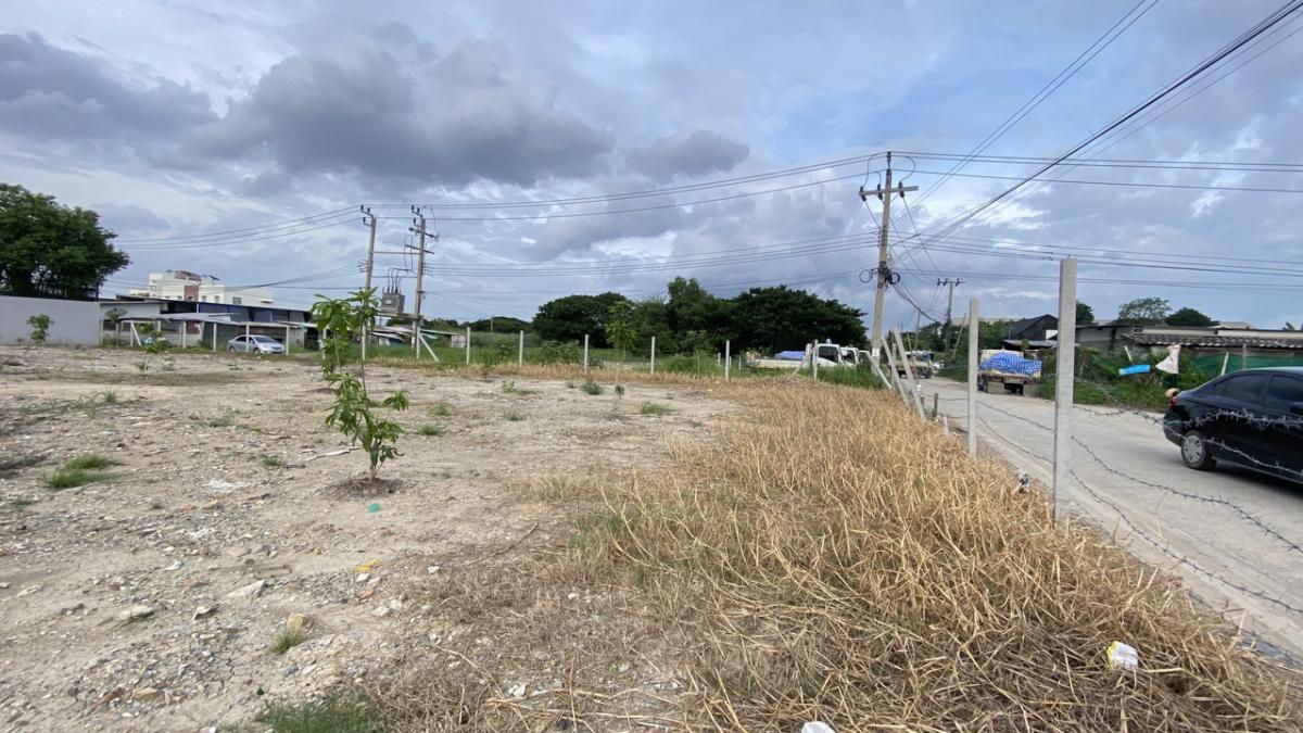 ขายที่ดินพัฒนาการ ศรีนครินทร์ : ขายที่ดินกรุงเทพกรีฑา 37 แยก 6 ขนาด 1 ไร่ (400 ตารางวา) - แปลงมุม ถมดินดำสูงกว่าถนน 30 ซม - ขนาดที่ดิน 32x50 เมตร