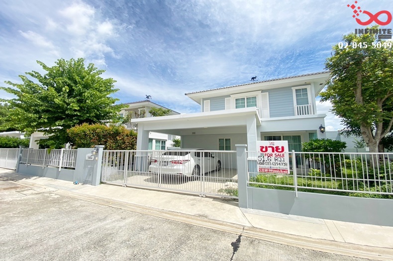 For SaleHousePhutthamonthon, Salaya : For sale: 2-storey detached house, Village Geo Pinklao-Salaya, 51.6 square wah, Sala Klang Subdistrict