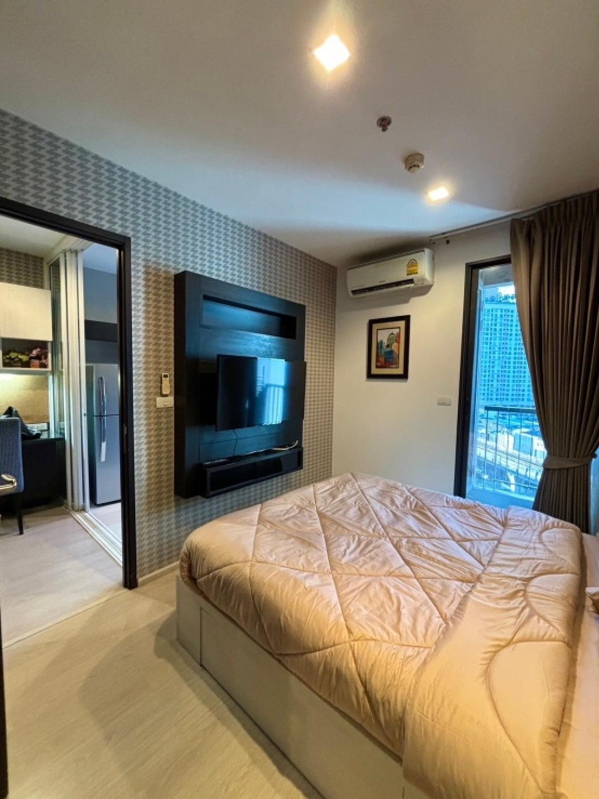 For RentCondoOnnut, Udomsuk : 🔥For urgent rent 🔥Condo Rhythm Sukhumvit 44/1 (Rhythm Sukhumvit 44/1), 1 bedroom type, size 35.50 sq m., 9th floor, north side, city view, near BTS Phra Khanong.