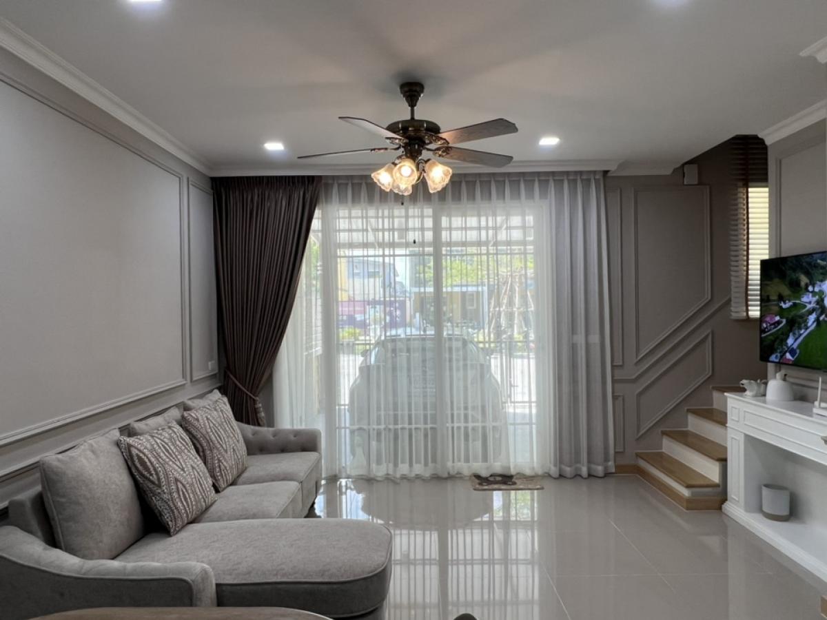 For RentTownhomePhutthamonthon, Salaya : For rent, corner house, garden front, decorated and ready to move in - Golden Town Phetkasem-Liaop Khlong Thawi Watthana