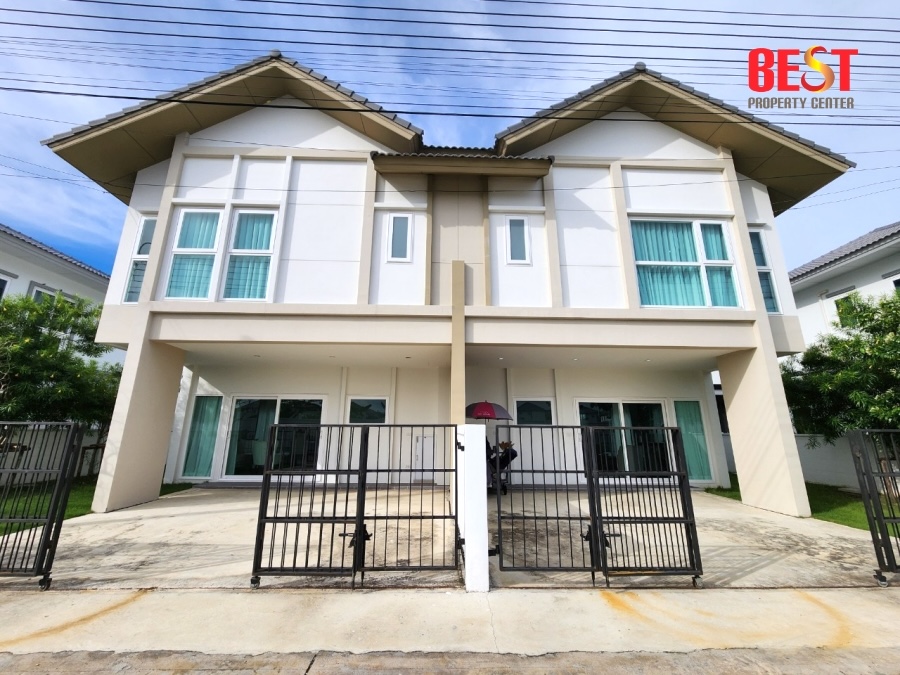 For SaleTownhomeNonthaburi, Bang Yai, Bangbuathong : For sale: New model home, ready to move in, Kunalai Begins 2 (Kunalai Begins 2), beautiful, ready to move in, can get a full loan.