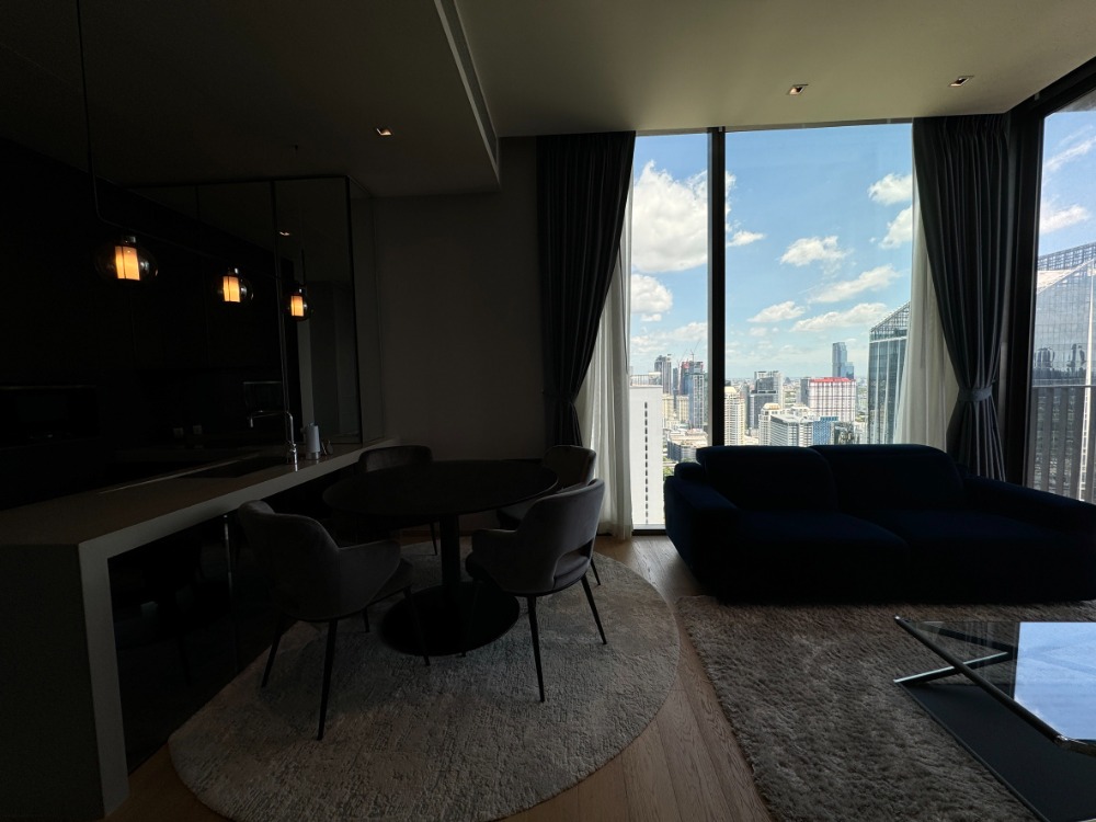 For RentCondoWitthayu, Chidlom, Langsuan, Ploenchit : For rent, 2 bedrooms, high floor, fully furnished, ready to move in