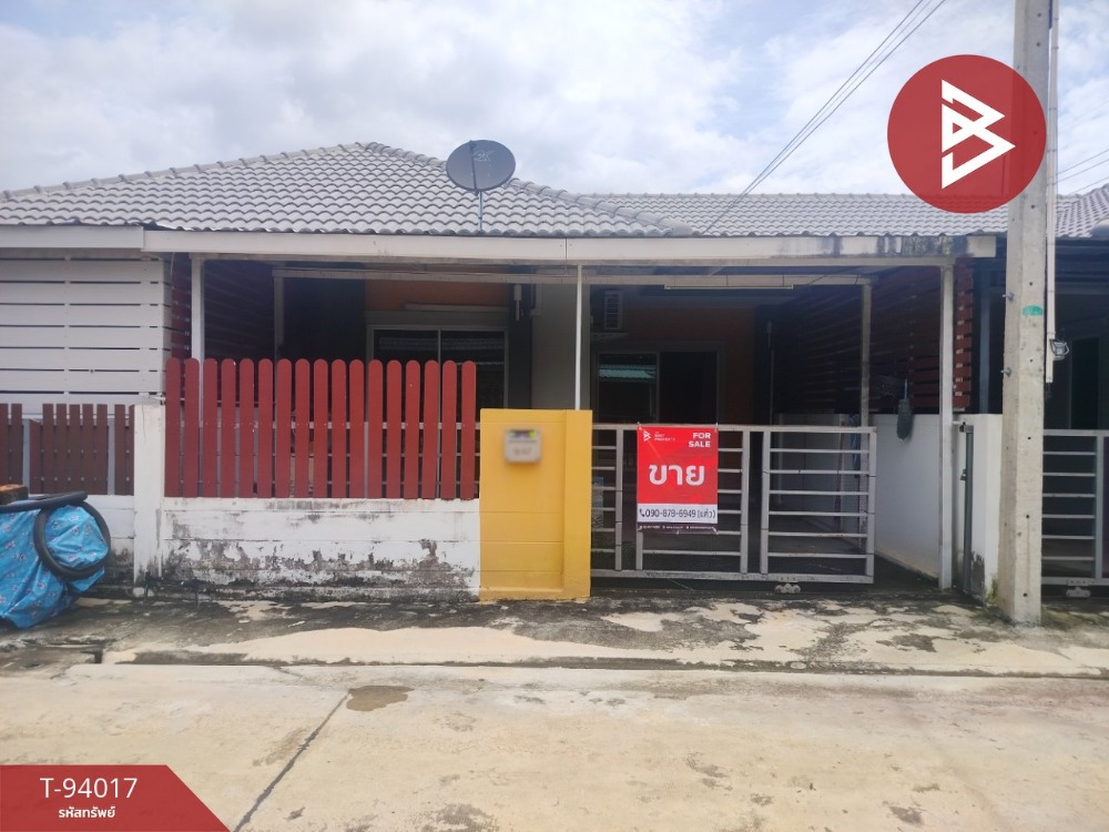 For SaleTownhomeChachoengsao : For sale: single-storey townhouse, Baan Suay Nam Sai Plus, Phase 1, Bang Pakong, Chachoengsao Province