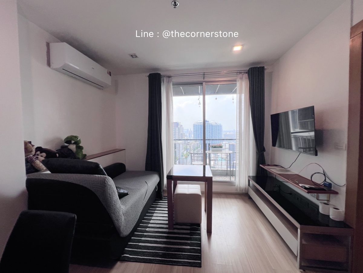 For RentCondoRatchadapisek, Huaikwang, Suttisan : Rhythm Ratchada - Huai Khwang 1 bedroom 1 bathroom, size 46 sq m., MRT Huai Khwang (No.863/12)