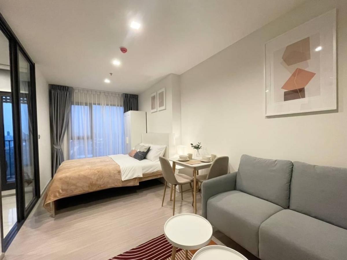 For RentCondoRama9, Petchburi, RCA : Condo for rent Life Asoke Hype 🍁 Beautifully decorated room 🍁 Rent only 16,500 baht. Contact 095-2465879