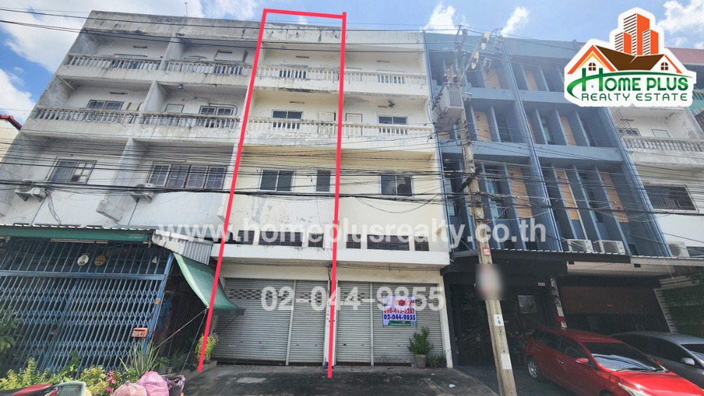 ขายอาคารพาณิชย์วิภาวดี ดอนเมือง หลักสี่ : อาคารพาณิชย์ 4 ชั้นซอยประชาอุทิศ13 ถนนเชิดวุฒากาศ (ใกล้สำนักงานเขตดอนเมือง)