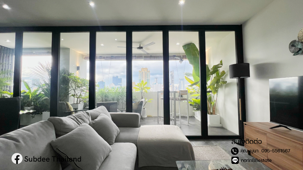 ให้เช่าคอนโดสุขุมวิท อโศก ทองหล่อ : เช่า ห้องสวย สไตล์ โมเดิร์น ลอฟ คอนโด D.S. tower 2 สุขุมวิท 39 ใกล้ BTS พร้อมพงษ์ For rent D.S. Tower 2 Sukhumvit 39 fully furnished, with city view, ready to view on 30 January2025