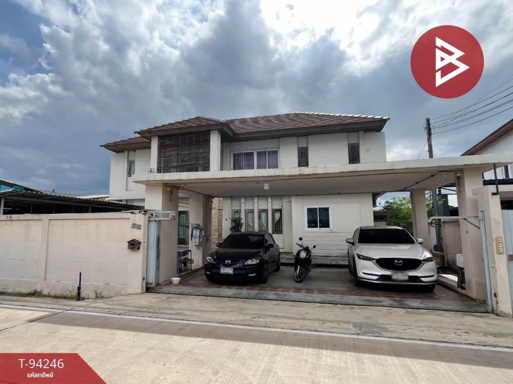 ขายบ้านปทุมธานี รังสิต ธรรมศาสตร์ : ขายบ้านเดี่ยว 2 ชั้น ซ.รังสิต​-นครนายก​24 เนื้อที่ 96 ตร.วา ธัญบุรี ปทุมธานี