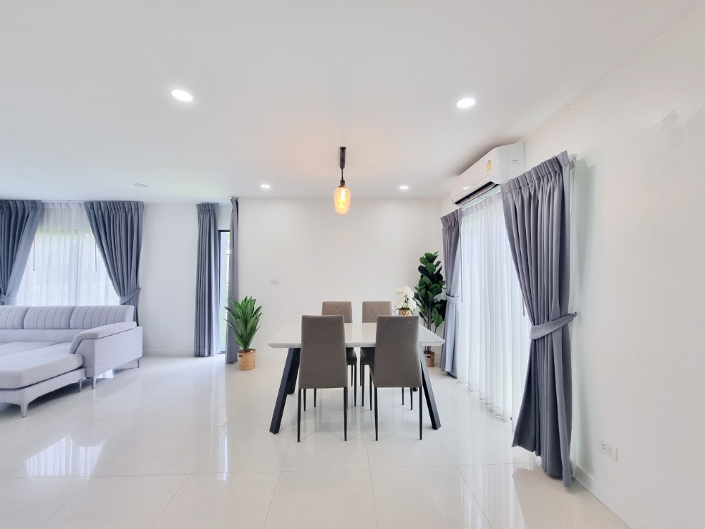 For SaleHouseLadkrabang, Suwannaphum Airport : K-5941 Urgent sale! Twin house, Pruksa WE/2 On Nut Rama 9, corner house, near Airport Link